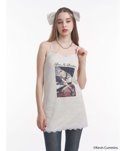 jouetie（ジュエティ）の「【KevinCummins×jouetie】レースキャミワンピース（ワンピース・レディース・ピンク/アイボリー/ブラック・MEDIUM）」の7枚目の写真