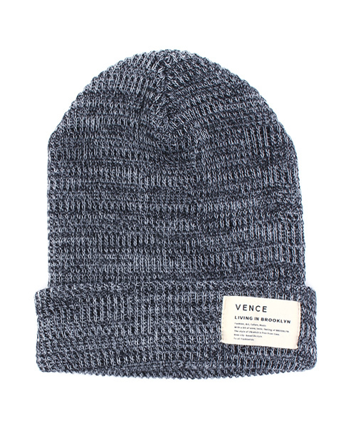 VENCEEXCHANGE（ヴァンスエクスチェンジ）の「ピス付ニットワッチ              （ニットキャップ/ビーニー・レディース・ネイビー/コーラル/ブラック/グレー/ロイヤルブルー/ピンク・FREE）」の6枚目の写真