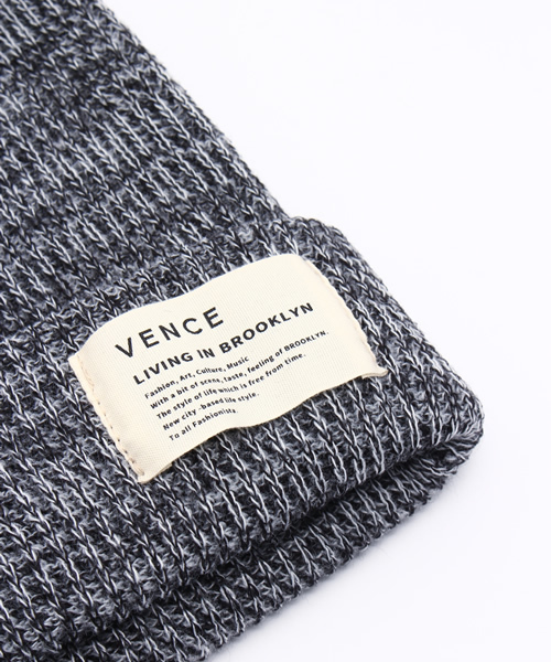 VENCEEXCHANGE（ヴァンスエクスチェンジ）の「ピス付ニットワッチ              （ニットキャップ/ビーニー・レディース・ネイビー/コーラル/ブラック/グレー/ロイヤルブルー/ピンク・FREE）」の9枚目の写真