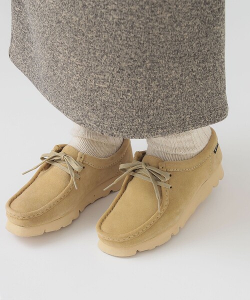 Clarks デッキシューズ ベージュ　gore-tex Clarks デッキシューズ 「Clarks / クラークス」ワラビー