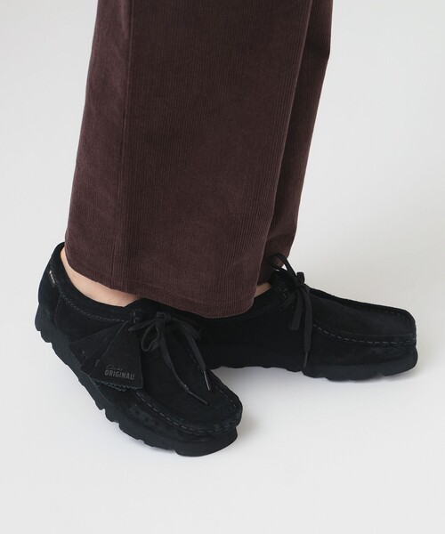 【Clarks】GOORE-TEX ブラック モカシン Clarks / Wallabee GORE-TEX(R)（約23.5～24.5cm）（モカシン