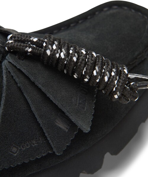 【Clarks】GOORE-TEX ブラック モカシン Clarks / Wallabee GORE-TEX(R)（約23.5～24.5cm）（モカシン