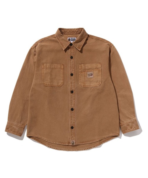 GARMENT DYE WORK LS SHIRT（シャツ/ブラウス）｜A BATHING APE（ア