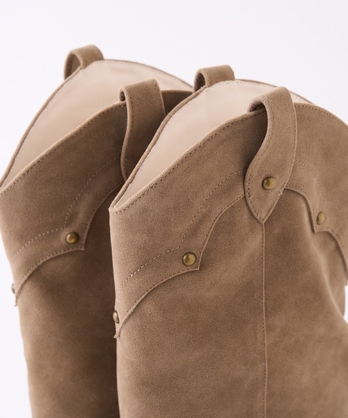 one after another NICE CLAUP（ワンアフターアナザーナイスクラップ）の「ウエスタンカバーブーツ（ブーツ・レディース・ダークブラウン/ベージュ・S/M/L）」の17枚目の写真