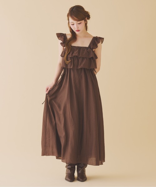 one after another NICE CLAUP（ワンアフターアナザーナイスクラップ）の「ウエスタンカバーブーツ（ブーツ・レディース・ダークブラウン/ベージュ・S/M/L）」の6枚目の写真