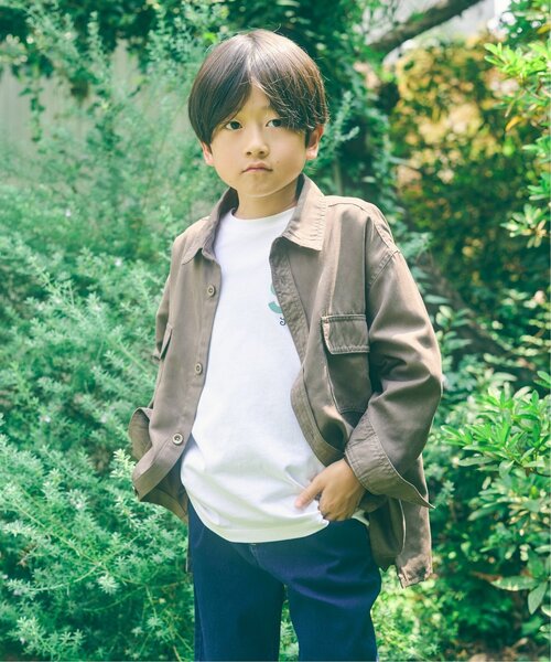 ikka（イッカ）の「7分袖レイヤードロゴTシャツ（120~160cm）（Tシャツ/カットソー・キッズ・ブラック/オフホワイト・130/140/160/120/150）」の11枚目の写真