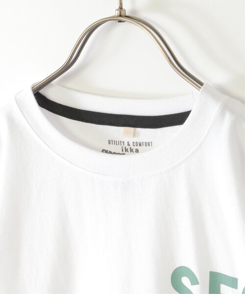 ikka（イッカ）の「7分袖レイヤードロゴTシャツ（120~160cm）（Tシャツ/カットソー・キッズ・ブラック/オフホワイト・130/140/160/120/150）」の17枚目の写真