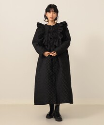 aya×カロリナグレイサーベスト付きキルティングコート　perna aya×カロリナグレイサーベスト付きキルティングコート perna aya