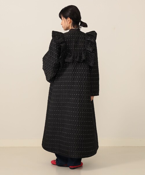 CAROLINA GLASER(カロリナ グレイサー)の「ラメドット フリルコート(その他アウター・レディース・ブラック/シルバー・ONE SIZE)」の19枚目の写真