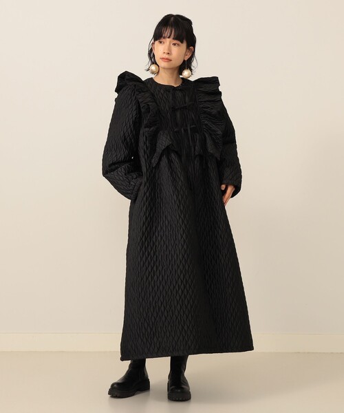 CAROLINA GLASER(カロリナ グレイサー)の「ラメドット フリルコート(その他アウター・レディース・ブラック/シルバー・ONE SIZE)」の16枚目の写真