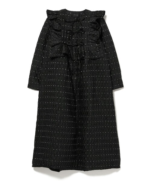CAROLINA GLASER(カロリナ グレイサー)の「ラメドット フリルコート(その他アウター・レディース・ブラック/シルバー・ONE SIZE)」の17枚目の写真