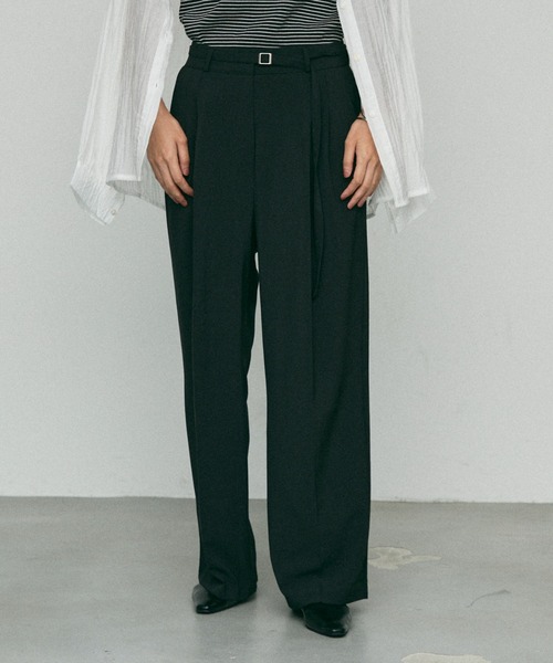 ORGUE オルグ　ワイドパンツ Belted wide pants Mサイズ Belted wide pants (Light gray) – Audire