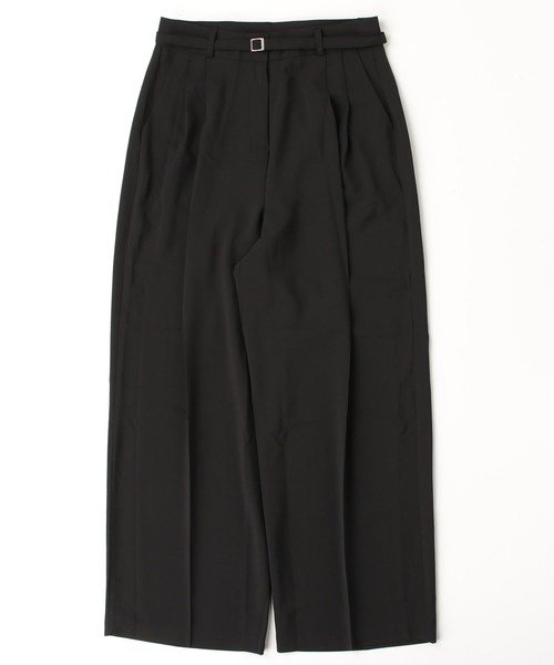 セール】Belted Wide Pants / ベルト付ワイドパンツ（スラックス