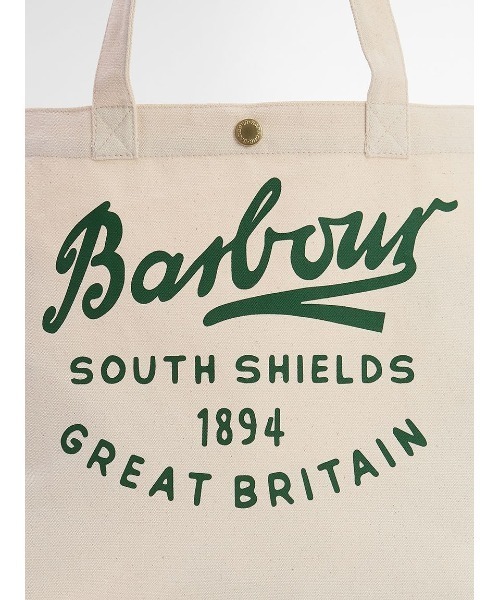 Barbour(バブアー)の「Scriptロゴトートバッグ(トートバッグ・メンズ・ベージュ・ONE SIZE)」の6枚目の写真