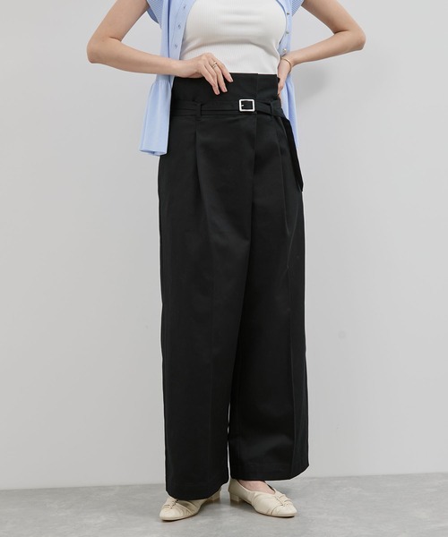 VIS（ビス）の「【洗える】2WAYラップデザインパンツ（その他パンツ・レディース・ブラック/グリーン系その他2・M/S）」の21枚目の写真