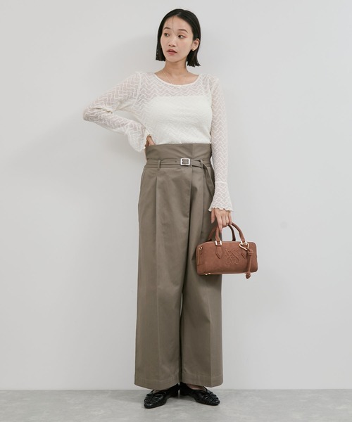 VIS（ビス）の「【洗える】2WAYラップデザインパンツ（その他パンツ・レディース・ブラック/グリーン系その他2・M/S）」の16枚目の写真