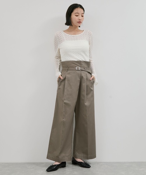 VIS（ビス）の「【洗える】2WAYラップデザインパンツ（その他パンツ・レディース・ブラック/グリーン系その他2・M/S）」の18枚目の写真