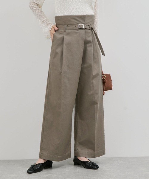 VIS（ビス）の「【洗える】2WAYラップデザインパンツ（その他パンツ・レディース・ブラック/グリーン系その他2・M/S）」の19枚目の写真