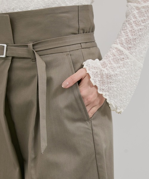 VIS（ビス）の「【洗える】2WAYラップデザインパンツ（その他パンツ・レディース・ブラック/グリーン系その他2・M/S）」の4枚目の写真