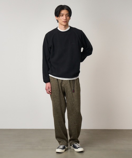 Gramicci（グラミチ）の「BONDING KNIT FLEECE EAZY TAPERED PANT｜ボンティングニットフリースイージーテーパードパンツ（その他パンツ・メンズ・オリーブ/ブラック/ヘザーグレー/ヘザーチャコール/オートミール/チャコール・L/M/S/XS/XXL/XL）」の14枚目の写真