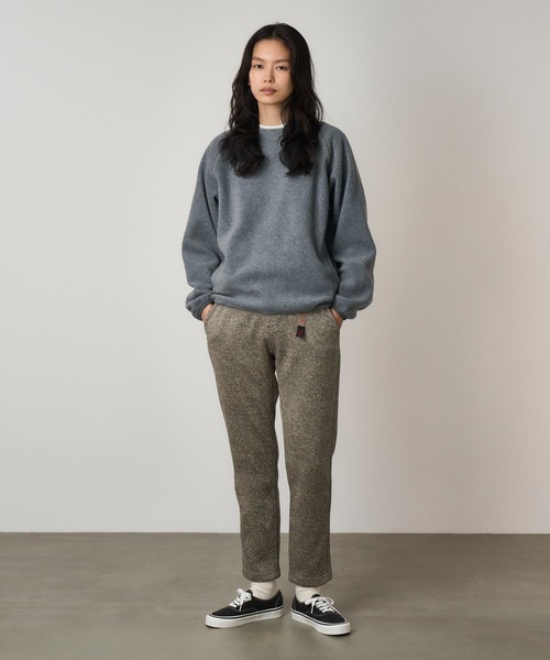 Gramicci（グラミチ）の「BONDING KNIT FLEECE EAZY TAPERED PANT｜ボンティングニットフリースイージーテーパードパンツ（その他パンツ・メンズ・オリーブ/ブラック/ヘザーグレー/ヘザーチャコール/オートミール/チャコール・L/M/S/XS/XXL/XL）」の12枚目の写真