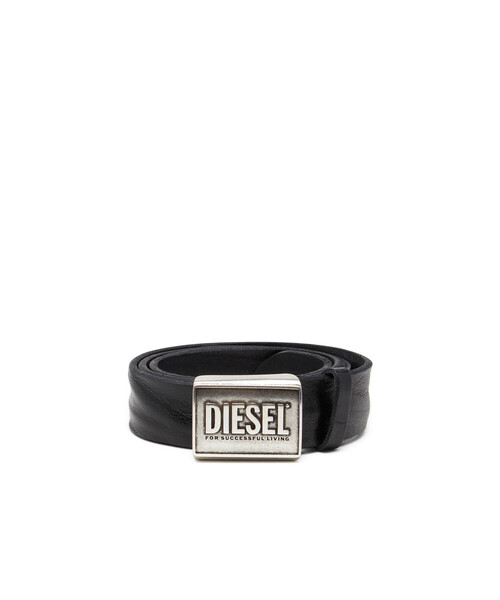 メンズ レザーベルト DIESEL LOGO B-METAL BISCOTTO（ベルト）｜DIESEL