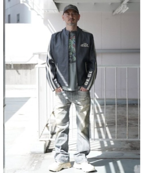 DIESEL(ディーゼル)の「メンズ レザーベルト DIESEL LOGO B-METAL BISCOTTO(ベルト・メンズ・ダークブラウン/ブラック・85/80/100/90/95/75)」の10枚目の写真