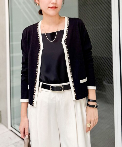 セール】チェーンブレードVネックカーディガン（カーディガン/ボレロ