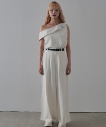 asymmetry halter sleeveless top