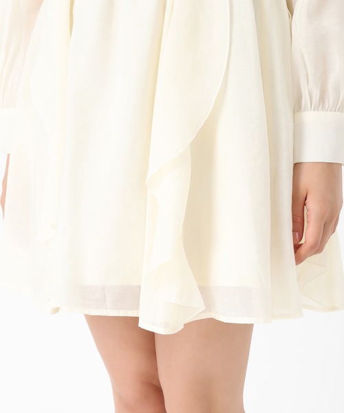 MISCH MASCH(ミッシュマッシュ)の「フリルミニワンピース(ワンピース・レディース・ブラック/アイボリー・フリ-)」の15枚目の写真