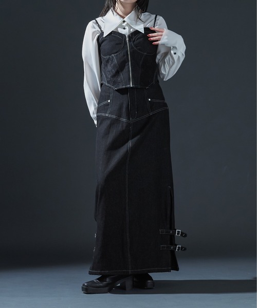 Ellno de Mavie（エルノデメヴィ）の「フロントジップレースデニム