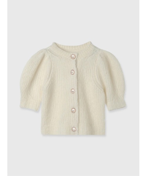 EIMY ISTOIRE(エイミーイストワール)の「パフスリーブニットカーディガン(ニット/セーター・レディース・オフホワイト/グレー・F)」の14枚目の写真