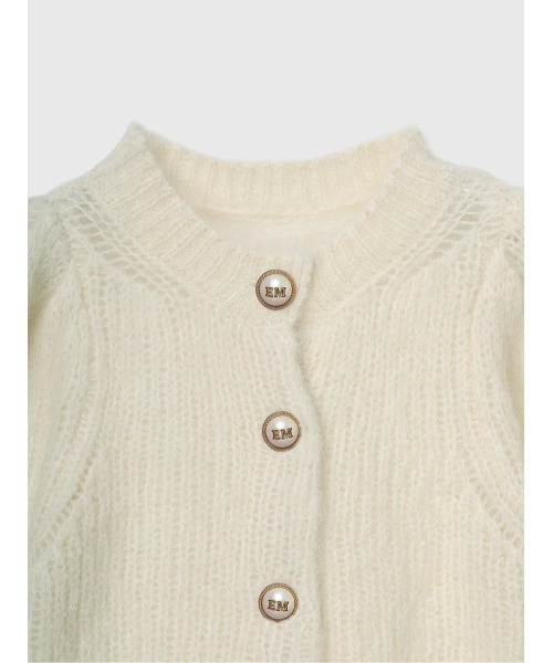 EIMY ISTOIRE(エイミーイストワール)の「パフスリーブニットカーディガン(ニット/セーター・レディース・オフホワイト/グレー・F)」の16枚目の写真