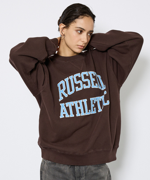 Russell Athletic（ラッセルアスレティック）の「【RUSSELL ATHLETIC/ラッセル アスレチック】フロントワッペンロゴスウェットスウェット/ユニセックス（スウェット・メンズ・ネイビー/ブラウン/グレー・M/L/XL）」の19枚目の写真