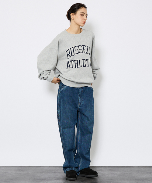Russell Athletic（ラッセルアスレティック）の「【RUSSELL ATHLETIC/ラッセル アスレチック】フロントワッペンロゴスウェットスウェット/ユニセックス（スウェット・メンズ・ネイビー/ブラウン/グレー・M/L/XL）」の17枚目の写真