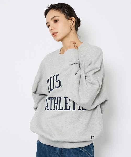 Russell Athletic（ラッセルアスレティック）の「【RUSSELL ATHLETIC/ラッセル アスレチック】フロントワッペンロゴスウェットスウェット/ユニセックス（スウェット・メンズ・ネイビー/ブラウン/グレー・M/L/XL）」の15枚目の写真