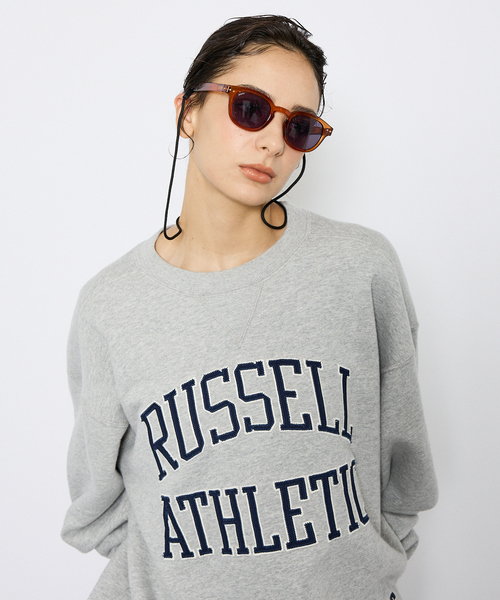 Russell Athletic（ラッセルアスレティック）の「【RUSSELL ATHLETIC/ラッセル アスレチック】フロントワッペンロゴスウェットスウェット/ユニセックス（スウェット・メンズ・ネイビー/ブラウン/グレー・M/L/XL）」の13枚目の写真