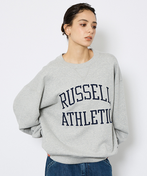 Russell Athletic（ラッセルアスレティック）の「【RUSSELL ATHLETIC/ラッセル アスレチック】フロントワッペンロゴスウェットスウェット/ユニセックス（スウェット・メンズ・ネイビー/ブラウン/グレー・M/L/XL）」の12枚目の写真