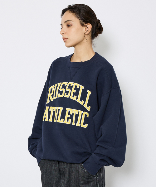 Russell Athletic（ラッセルアスレティック）の「【RUSSELL ATHLETIC/ラッセル アスレチック】フロントワッペンロゴスウェットスウェット/ユニセックス（スウェット・メンズ・ネイビー/ブラウン/グレー・M/L/XL）」の9枚目の写真