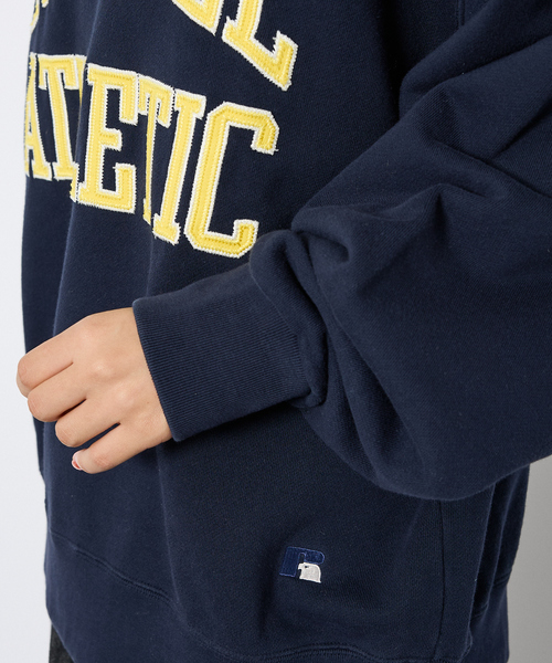 Russell Athletic（ラッセルアスレティック）の「【RUSSELL ATHLETIC/ラッセル アスレチック】フロントワッペンロゴスウェットスウェット/ユニセックス（スウェット・メンズ・ネイビー/ブラウン/グレー・M/L/XL）」の6枚目の写真