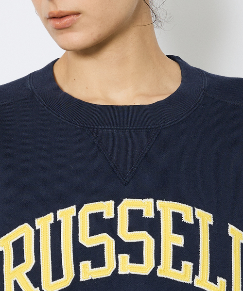 Russell Athletic（ラッセルアスレティック）の「【RUSSELL ATHLETIC/ラッセル アスレチック】フロントワッペンロゴスウェットスウェット/ユニセックス（スウェット・メンズ・ネイビー/ブラウン/グレー・M/L/XL）」の5枚目の写真