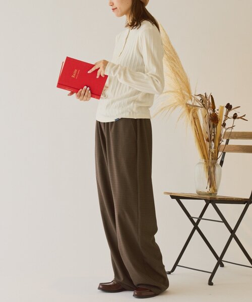 GEVACO（ゲバコ）の「【GEVACO】ヘンリーロンTEE（Tシャツ/カットソー・レディース・アイボリー/ミント/ブラウン・ONE SIZE）」の8枚目の写真