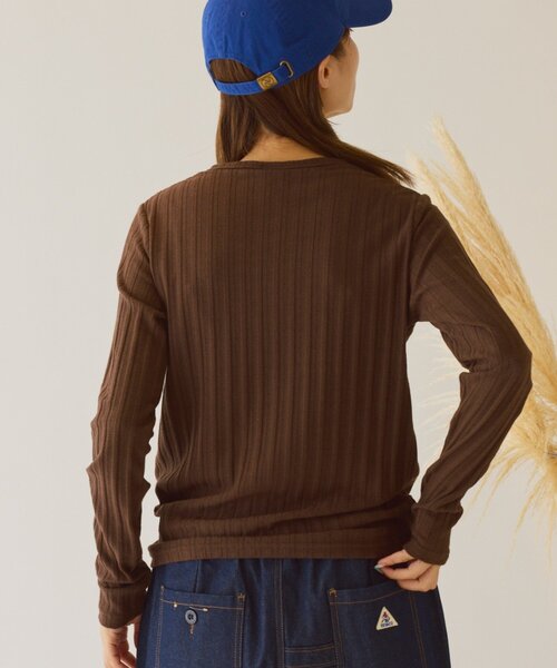 GEVACO（ゲバコ）の「【GEVACO】ヘンリーロンTEE（Tシャツ/カットソー・レディース・アイボリー/ミント/ブラウン・ONE SIZE）」の13枚目の写真