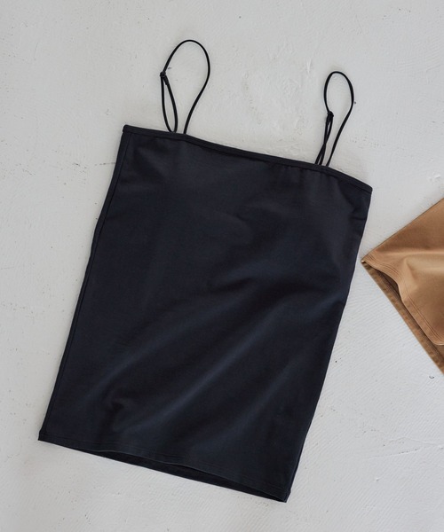 BARNYARDSTORM（バンヤードストーム）の「BARNYARDSTORM / カップインキャミ（キャミソール・レディース・ベージュ/ホワイト/ブラック・FREE）」の2枚目の写真