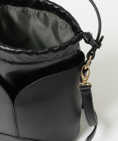 SENSE OF PLACE by URBAN RESEARCH（センスオブプレイスバイアーバンリサーチ）の「パネルキンチャクバッグ（ハンドバッグ・レディース・ライトベージュ/レッド/ブラック・ONE）」の11枚目の写真