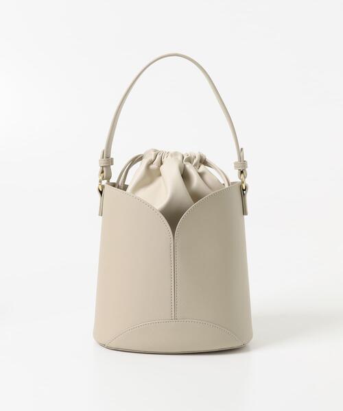 SENSE OF PLACE by URBAN RESEARCH（センスオブプレイスバイアーバンリサーチ）の「パネルキンチャクバッグ（ハンドバッグ・レディース・ライトベージュ/レッド/ブラック・ONE）」の17枚目の写真