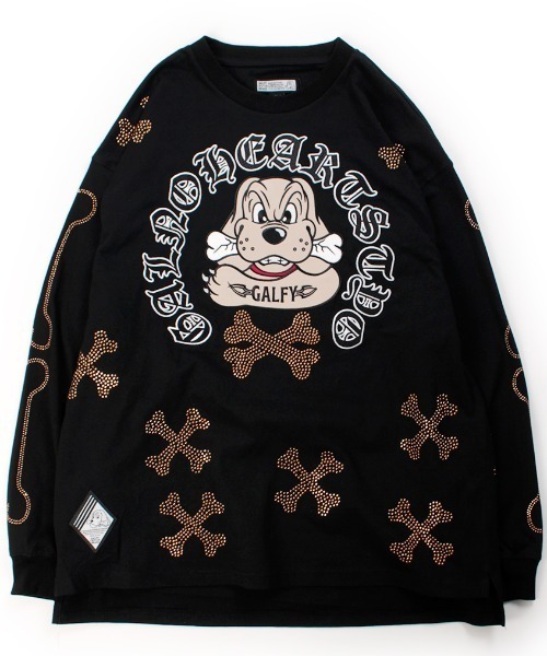 GALFY(ガルフィー)の「A'GEM/9 × .kom 『GALFY/ガルフィー』 ピカピカ骨骨 ロンTee(Tシャツ/カットソー・メンズ・ブラック/ホワイト・L)」の7枚目の写真