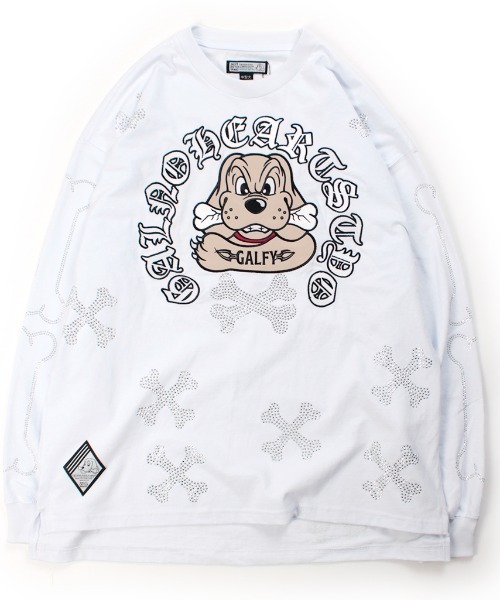 GALFY(ガルフィー)の「A'GEM/9 × .kom 『GALFY/ガルフィー』 ピカピカ骨骨 ロンTee(Tシャツ/カットソー・メンズ・ブラック/ホワイト・L)」の5枚目の写真