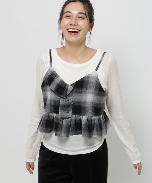 ニコアンド【INDIA IS BEAUTIFUL］ ツイルチェックキャミ INDIA IS BEAUTIFUL] ツイルチェックキャミ【先行予約】 | [公式