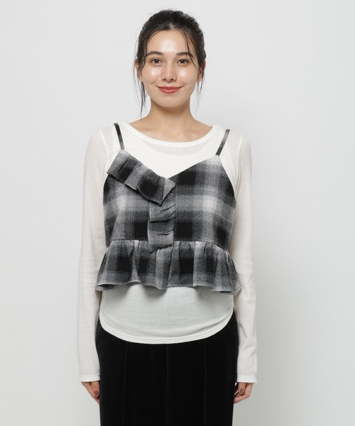 ニコアンド【INDIA IS BEAUTIFUL］ ツイルチェックキャミ INDIA IS BEAUTIFUL]ツイルチェックキャミソール - メルカリ